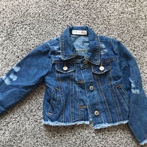 2T Distressed Jean jacket.
